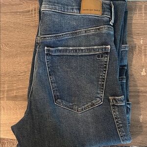 American Eagle Outfitters Men's Dark Blue Jeans